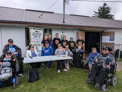 KWA members group photo at Highway men car show